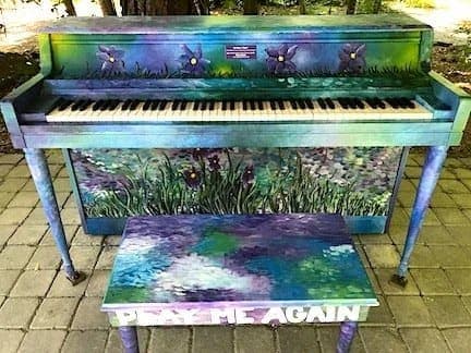 Public piano in Dunwoody, Georgia, United States