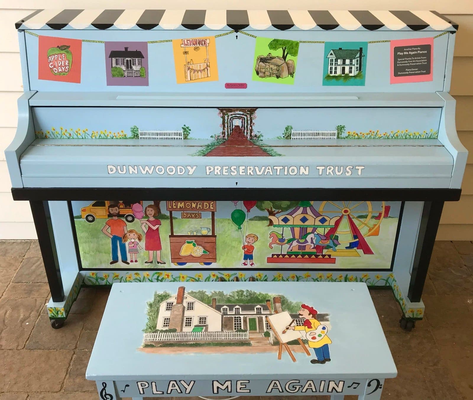 Public piano in Dunwoody, Georgia, United States
