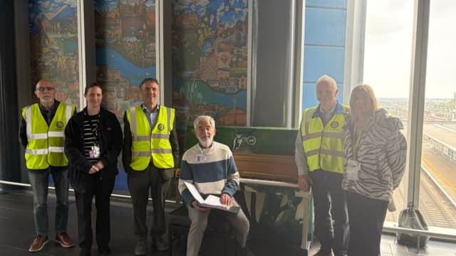 Public piano in Reading, England, United Kingdom