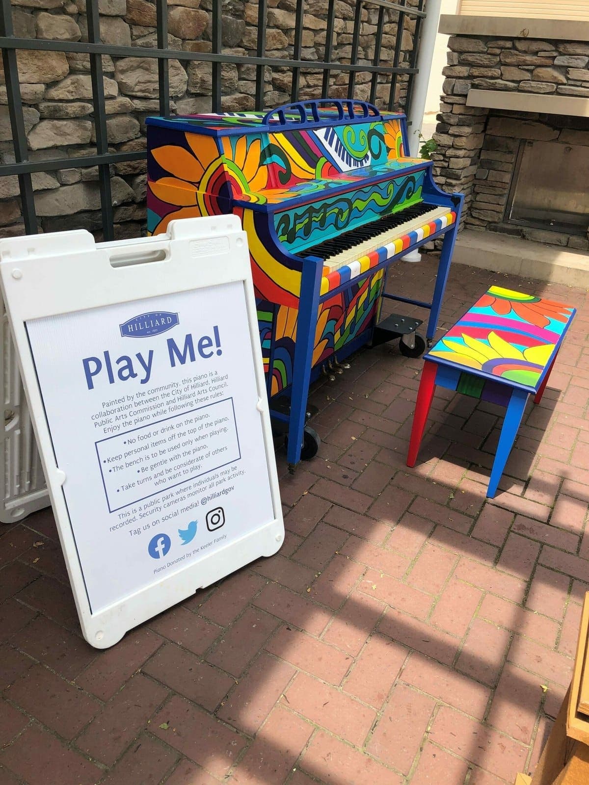 Photo of Hilliard Ohio Station Park, by the bathrooms at CCB Columbus, 5346-5362, Center Street, Hilliard, Norwich Township, Franklin County, Ohio, 43026, United States. A public…