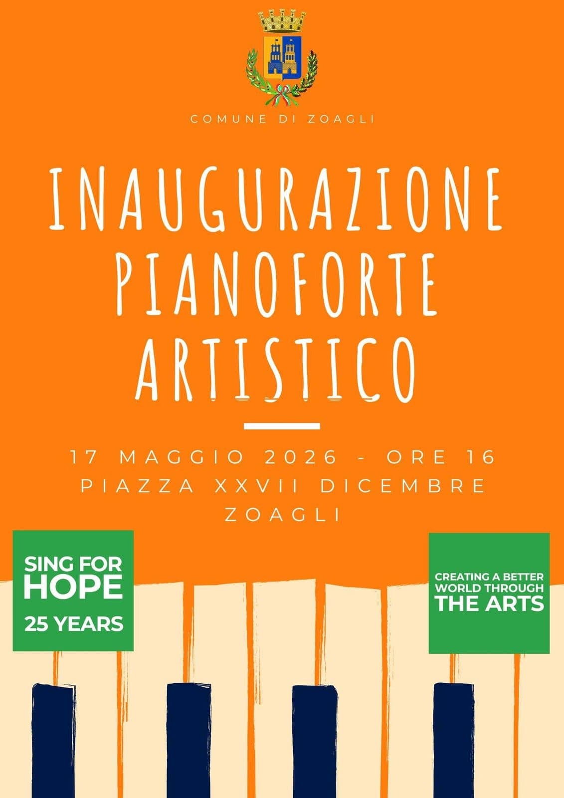 Public piano in Genova, Liguria, Italia