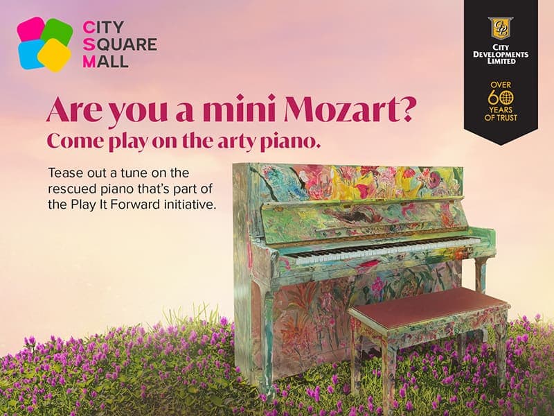 Photo of City Square Mall Public Piano at City Square Mall, 180, Kitchener Road, Lavender, Little India, Kallang, Central Region, Singapore, 208539, Singapore. A free public…