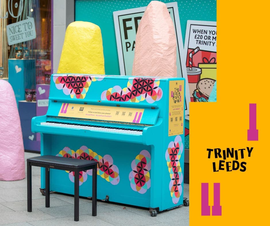 Photo of Trinity Leeds Piano at Boots, 27, Albion Street, Warehouse Hill, Arena Quarter, Lovell Park, Leeds, West Yorkshire, England, LS1 5AT, United Kingdom. A Lucy…