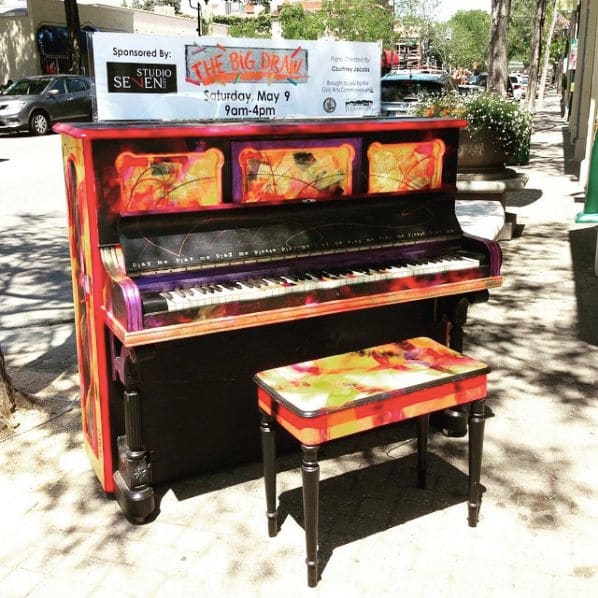 Public piano in Alameda County, California, United States
