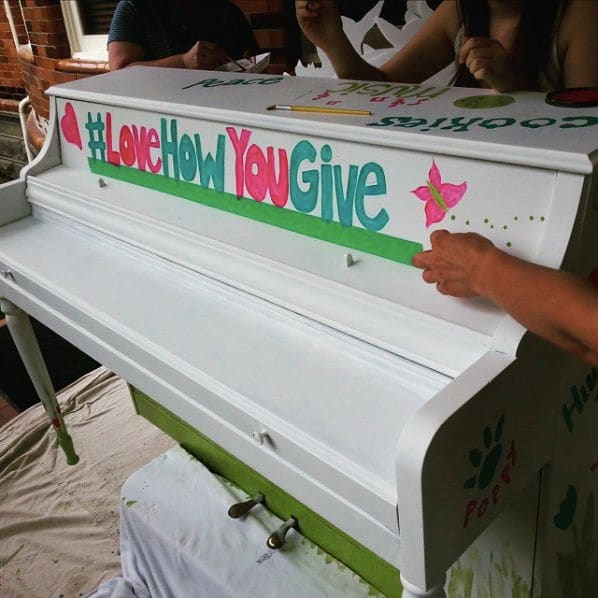 Public piano in Vancouver, British Columbia, Canada