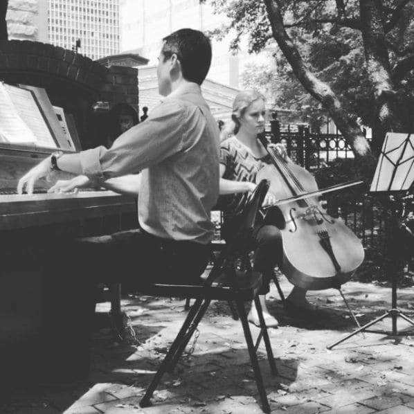 Public piano in Chicago, Illinois, United States