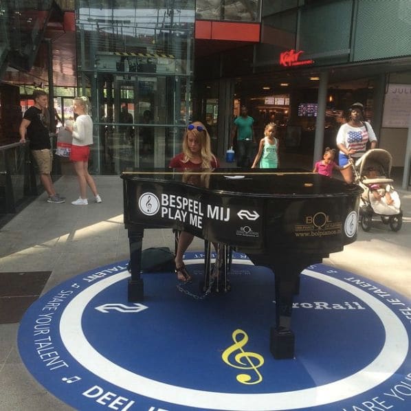 Public piano in The Hague, South Holland, Netherlands