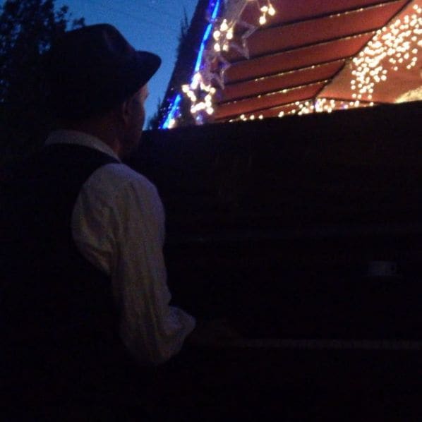 Public piano in Long Beach, California, United States