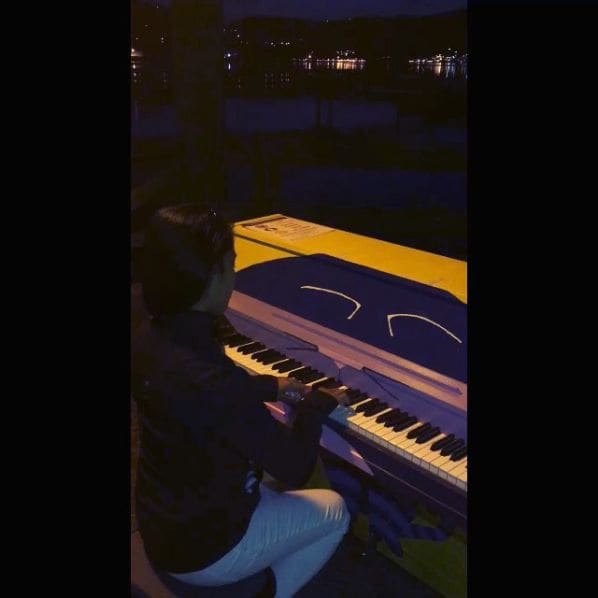 Public piano in Port Moody, British Columbia, Canada