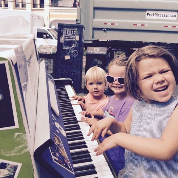 Public piano in Vancouver, British Columbia, Canada