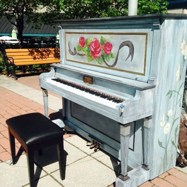 Public piano in Montreal, Quebec, Canada