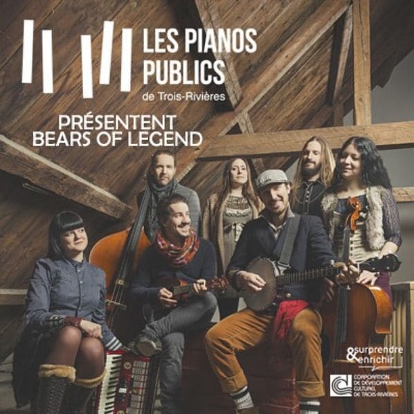 Public piano in Trois-Rivières, Quebec, Canada