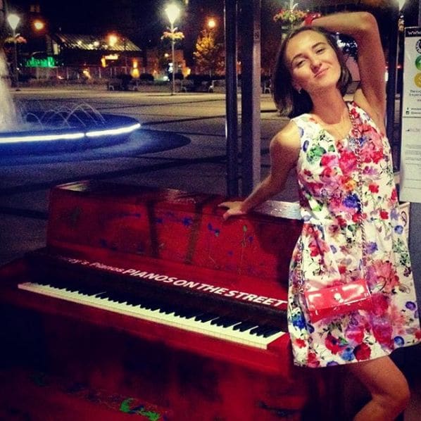 Public piano in Vancouver, British Columbia, Canada