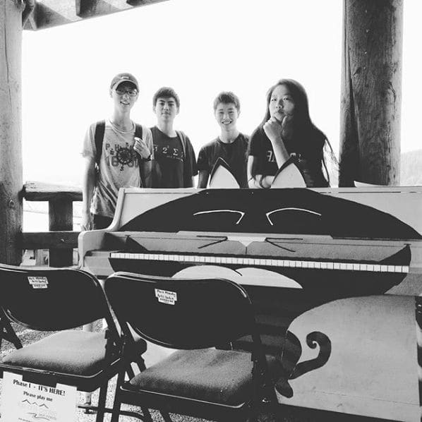 Public piano in Port Moody, British Columbia, Canada