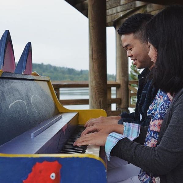 Photo of Rocky Point Park at Outdoor Stage, Hugh Street, Port Moody, Metro Vancouver Regional District, British Columbia, V3H 1X3, Canada. making music together ❤️ || had an…