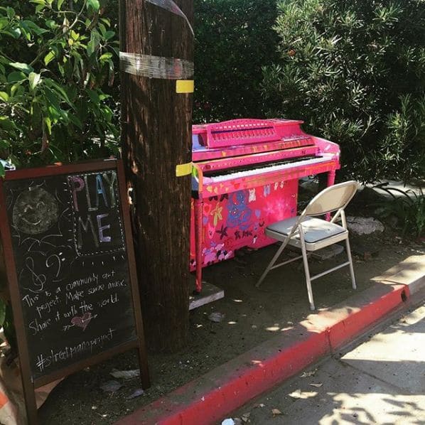 Public piano in Pasadena, California, United States