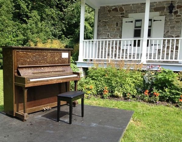 Public piano in Montreal, Quebec, Canada