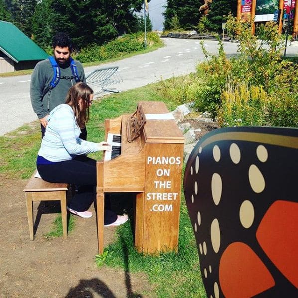 Public piano in District of North Vancouver, British Columbia, Canada