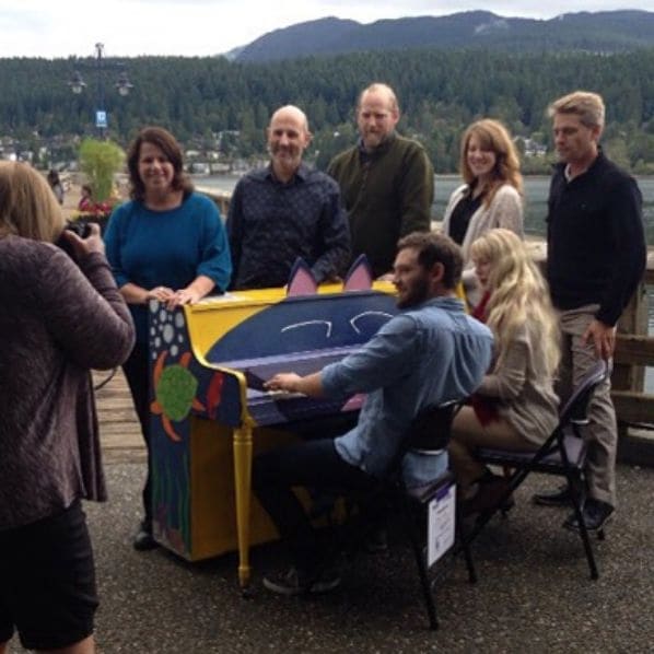 Public piano in Port Moody, British Columbia, Canada