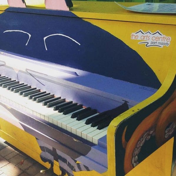 Public piano in Port Moody, British Columbia, Canada