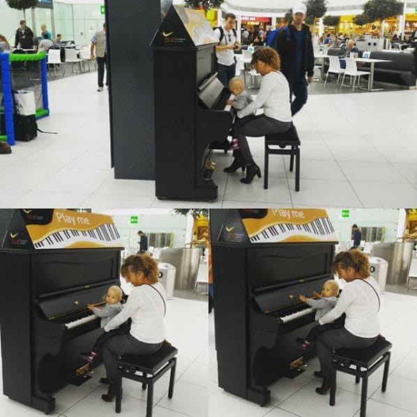 Public piano in Budapest, Hungary