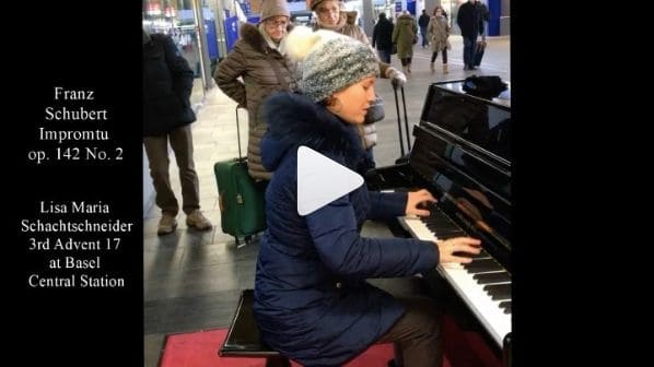 Public piano in Basel, Basel-City, Switzerland