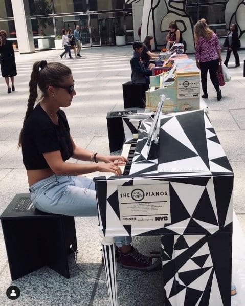 Public piano in Sullivan County, New York, United States