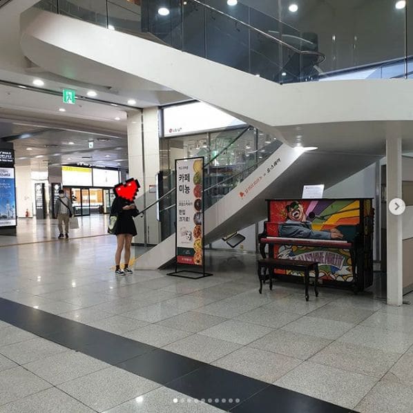 Public piano in Gwangju, South Korea