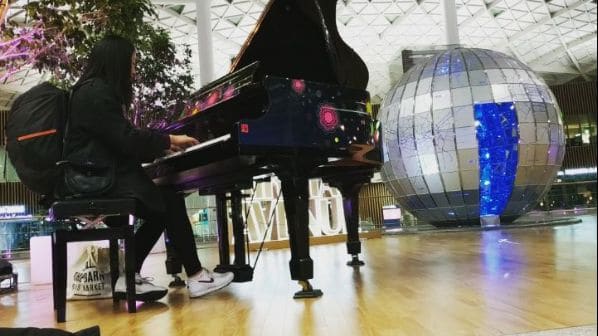 Public piano in Nakhon Ratchasima, Nakhon Ratchasima Province, Thailand