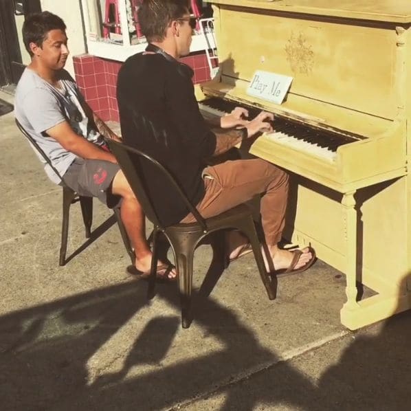 Public piano in El Dorado County, California, United States