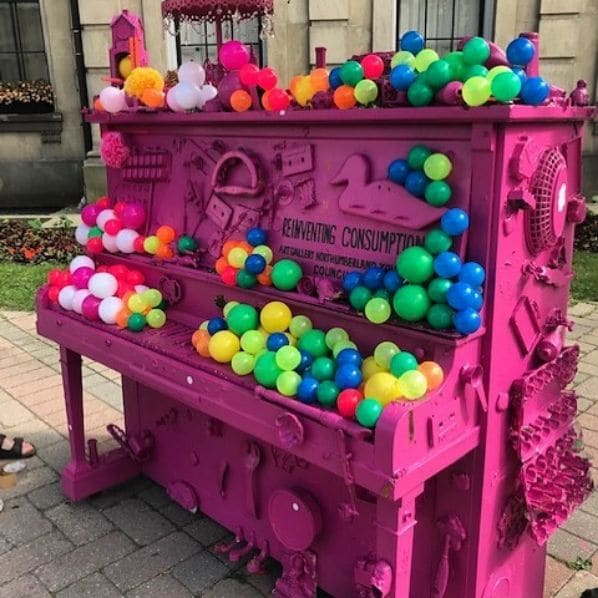 Public piano in Northumberland County, Ontario, Canada