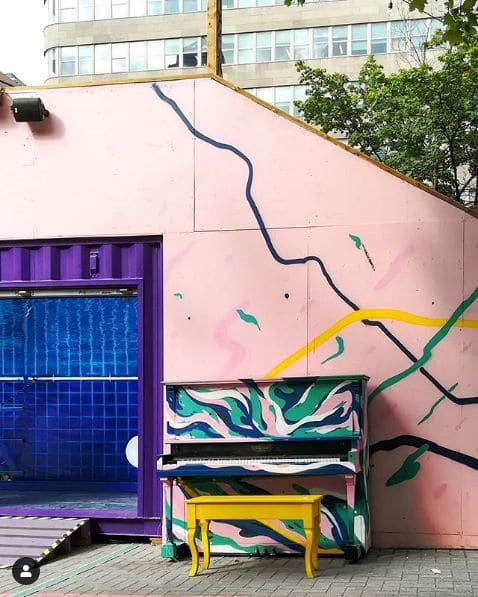 Public piano in Montreal, Quebec, Canada
