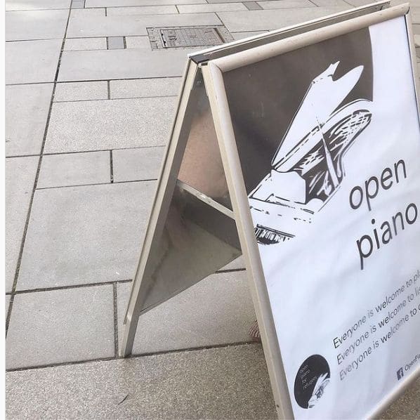 Public piano in Vienna, Austria