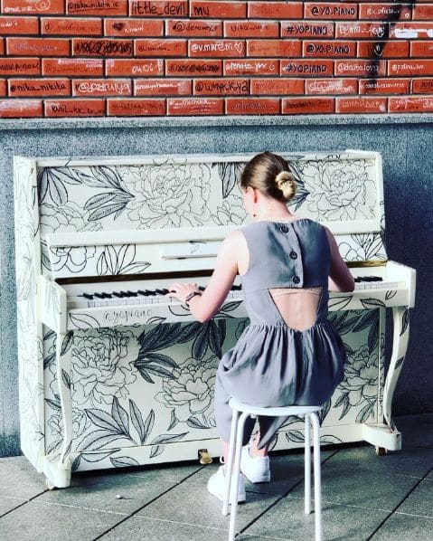 Public piano in Yoshkar-Ola, Mari El, Russia