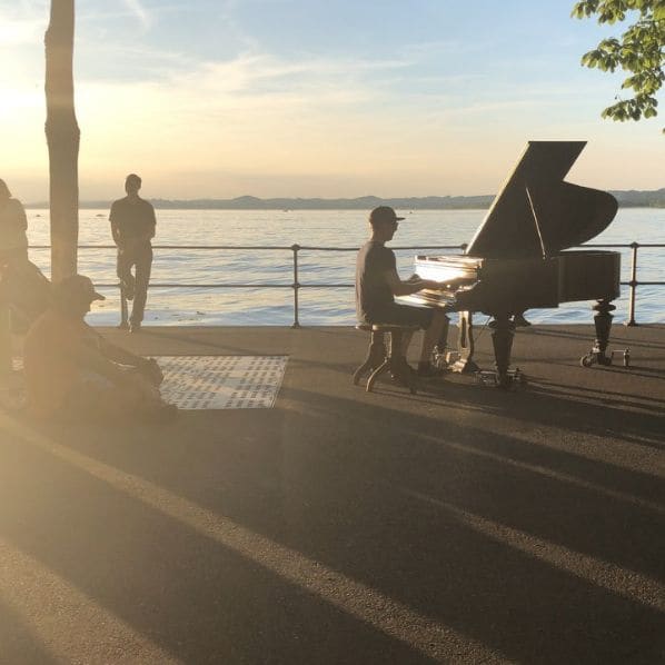 Public piano in Bezirk Bregenz, Vorarlberg, Austria