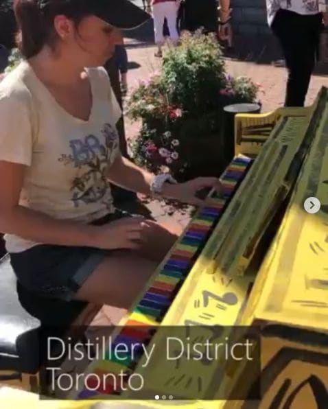 Public piano in Unorganized North Cochrane, Ontario, Canada