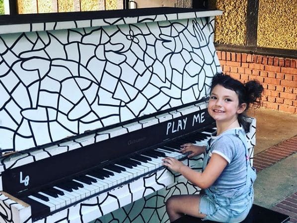 Public piano in Portland, Oregon, United States