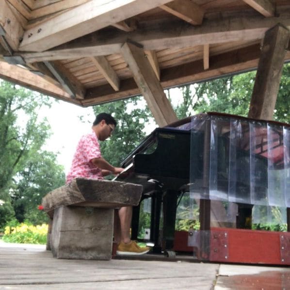 Public piano in Amsterdam, North Holland, Netherlands