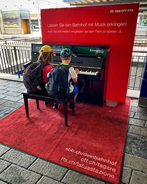 Public piano in Wahlkreis Wil, St. Gallen, Switzerland