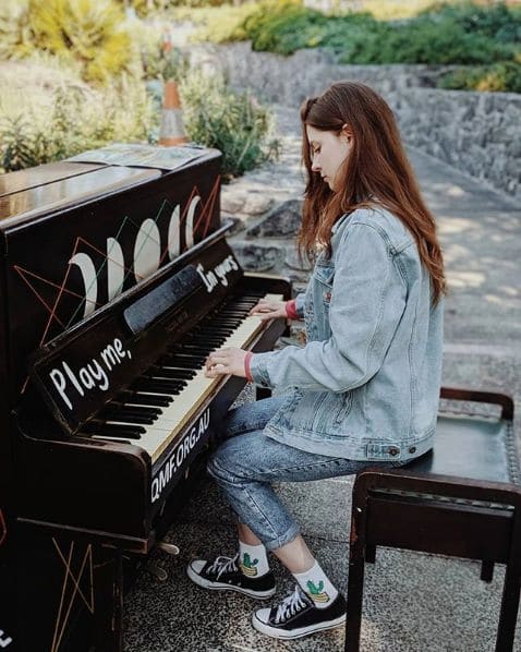 Public piano in Brisbane City, Queensland, Australia