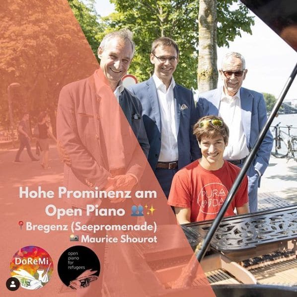 Public piano in Bezirk Bregenz, Vorarlberg, Austria
