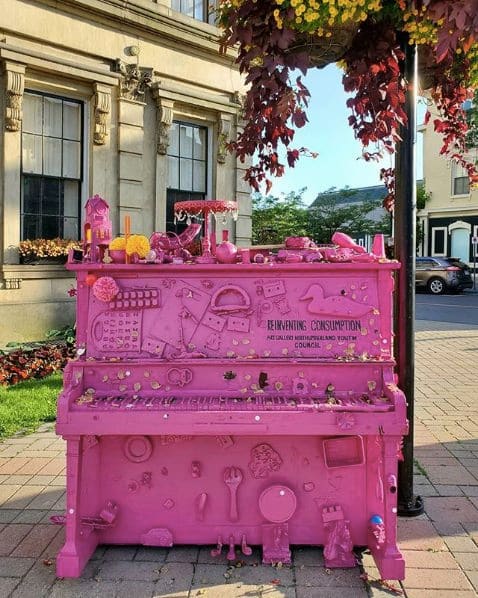 Public piano in Northumberland County, Ontario, Canada