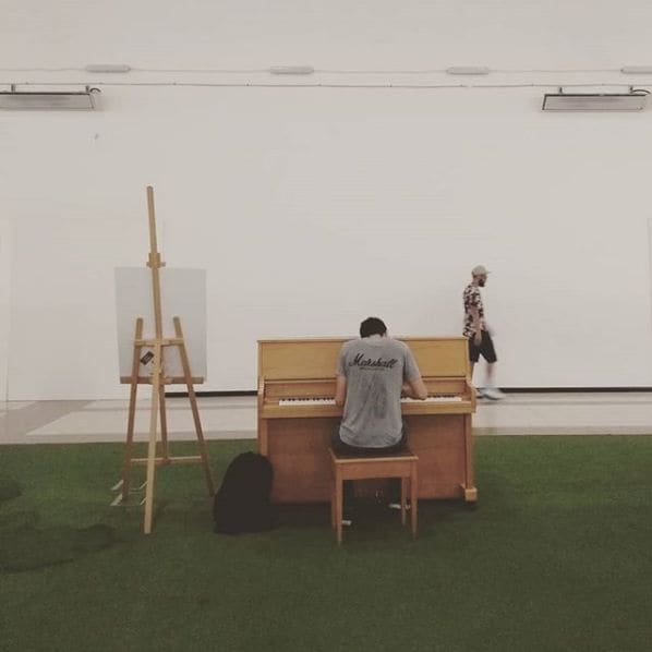 Public piano in Nottingham, England, United Kingdom