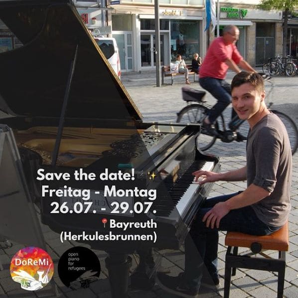Public piano in Westliche Innenstadt, Bavaria, Germany