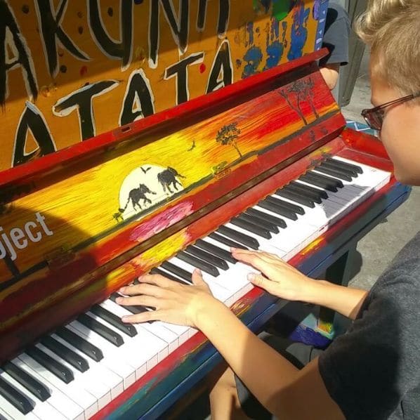 Public piano in Salt Lake County, Utah, United States