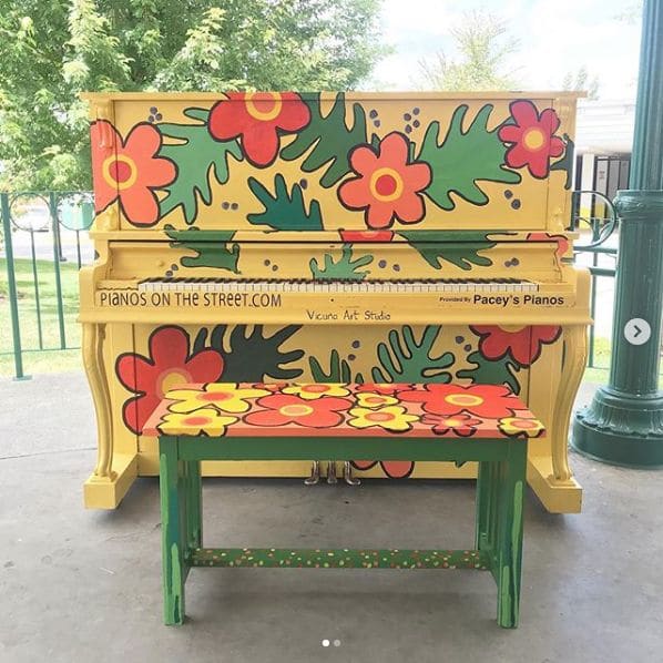 Public piano in Maple Ridge, British Columbia, Canada