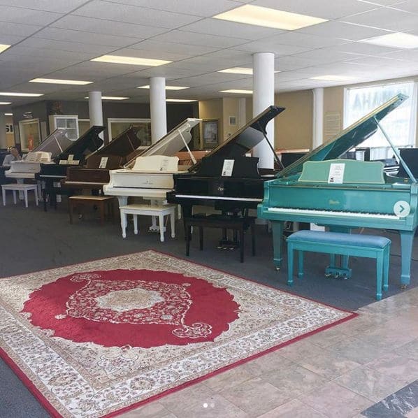 Public piano in Bellevue, Washington, United States