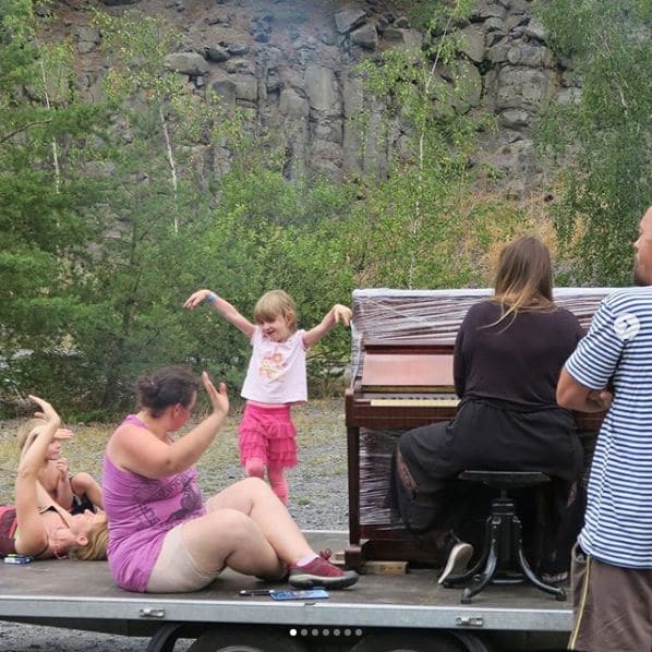 Public piano in Plzeňský kraj, Southwest, Czechia