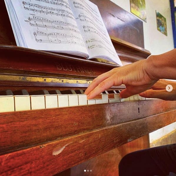 Public piano in Veszprém, Hungary