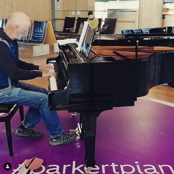 Public piano in Helsinki, Finland